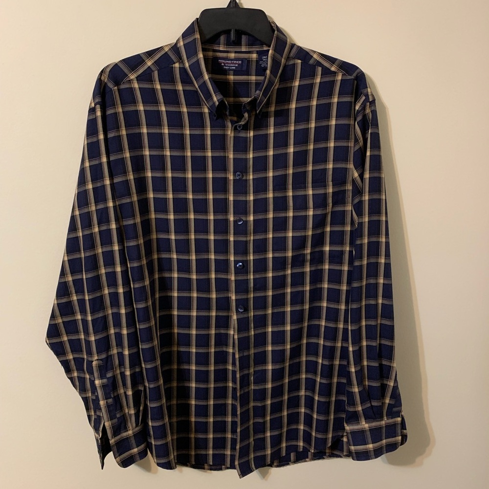 Roundtree and Yorke Button Down Men’s Shirt, Size: 2XLT